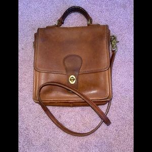 Vintage brown Coach bag